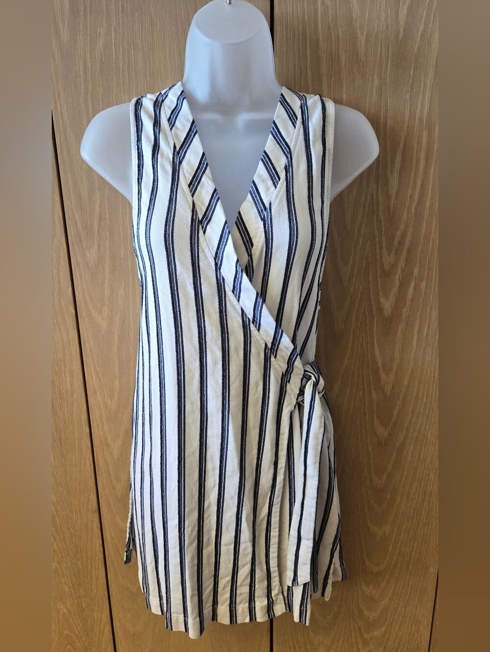 Free People Tuxedo Striped Wrap Dress Tunic M
